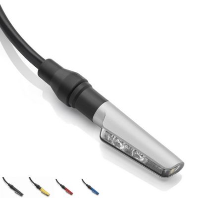 Blinkr pro motocykly: Rizoma CORSA S, LED, zadní, stříbrná, E-mark (1ks)